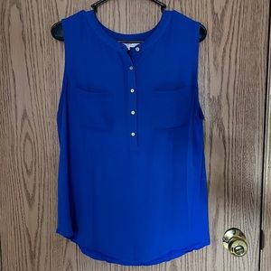 Blue LOFT utility blouse